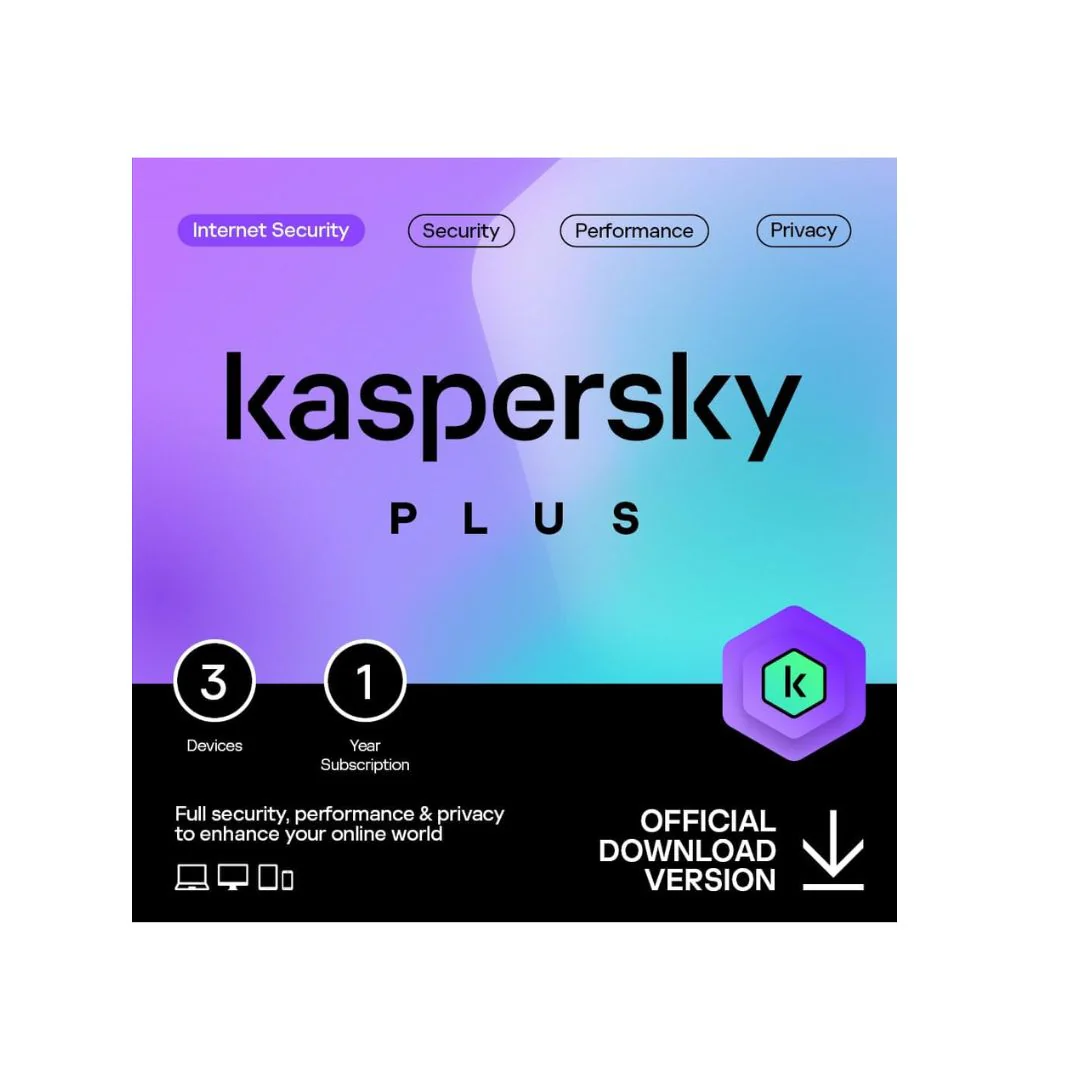 Kaspersky Plus Internet Security – 3 Users, 1-Year License - 1