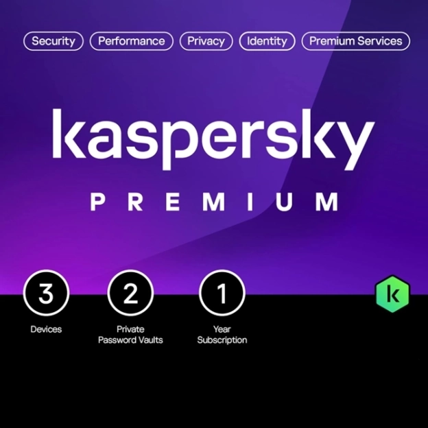 Kaspersky Premium (Total Security) – 3+1 Users, 1-Year License - 2