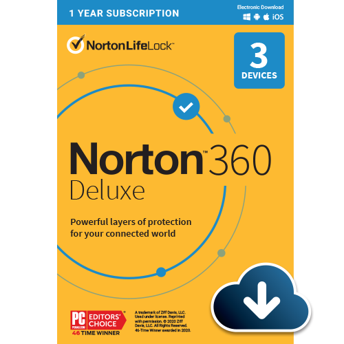 Norton Security Deluxe – 3 Users, 1-Year License - 2