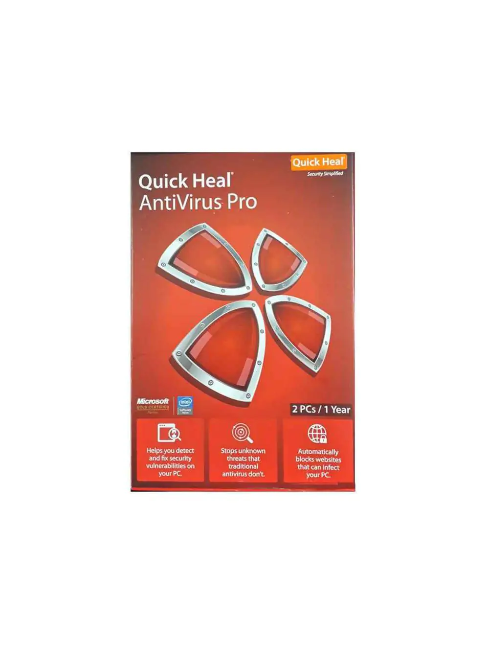 Quick Heal Antivirus Pro – 2 Users, 1-Year License - 1