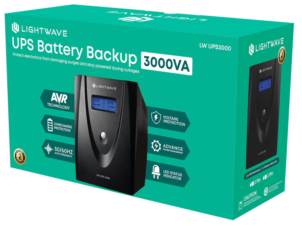 Lightwave 3KVA (3000VA) UPS - 3