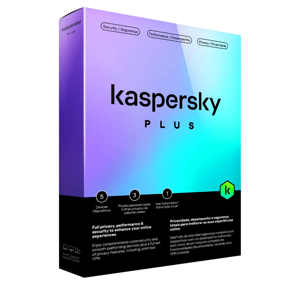 Kaspersky Plus Internet Security – 5 Users, 1-Year License