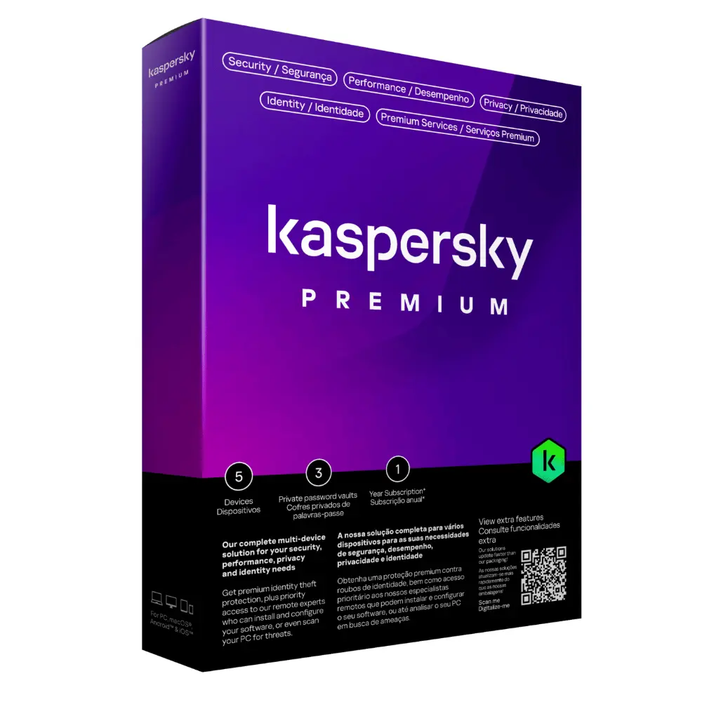 Kaspersky Premium (Total Security) – 3+1 Users, 1-Year License